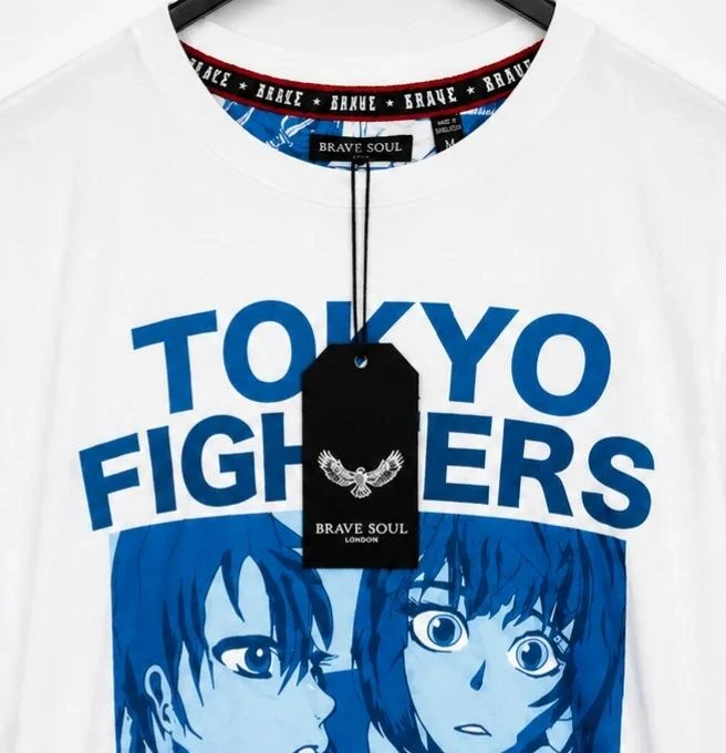 T-shirt Brave Soul Tokyo Fighters branco - Novo com etiqueta - Tamanho M – photo 2